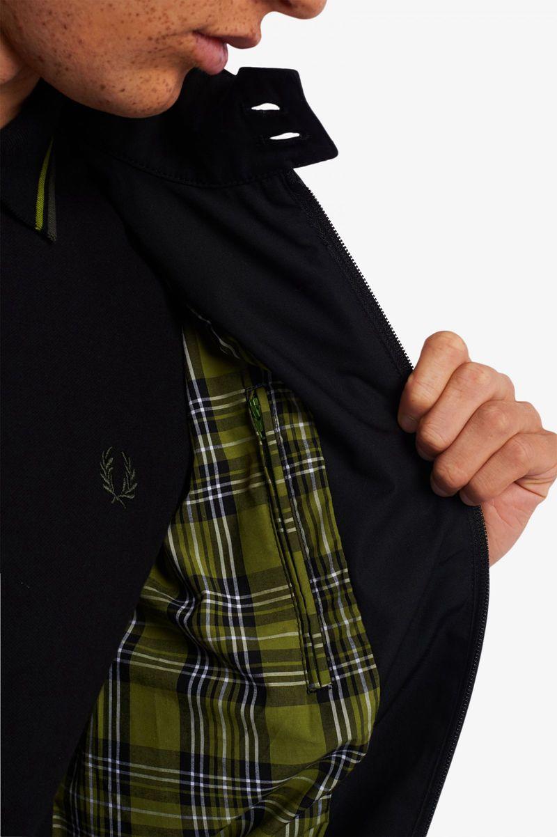 Black Fred Perry J2837 Men's Jackets | PH 1200SGLO